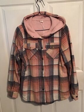 ASVIVID Plush Pink Jacket - Size S Soft Fuzzy Outerwear NWT
